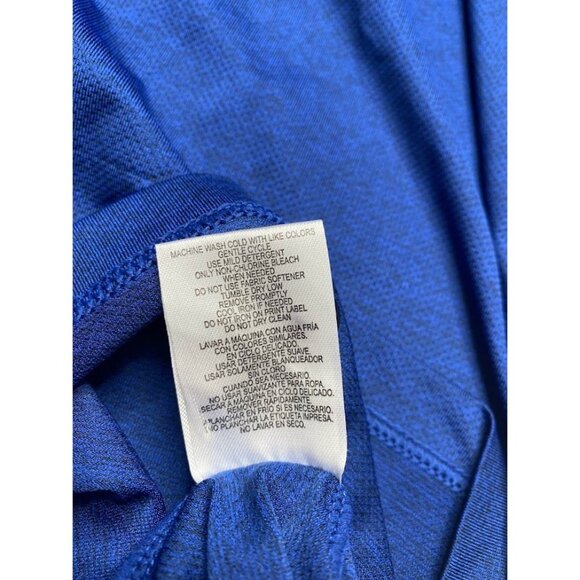 32 Degrees Polo Men's MEDIUM Blue Short-Sleeve Techno Mesh Soft Stretch NEW - Picture 7 of 11